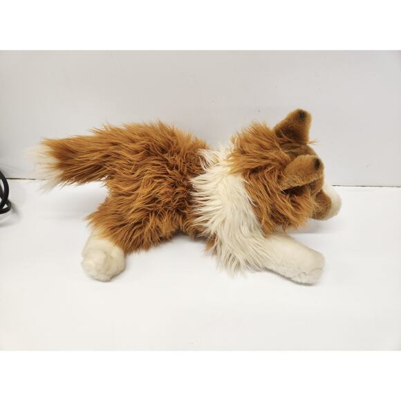 ANIMAL ALLEY COLLIE DOG PLUSH BROWN WHITE SHETLAND SHEEPDOG TOYS R US - Picture 7 of 7